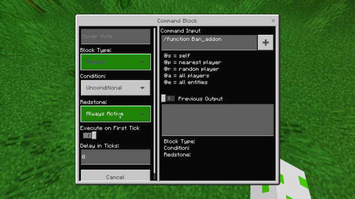 Mcpe Bedrock Ban Addon New Ban Crash And Better Kick Commands Minecraft Addons Mcbedrock Forum