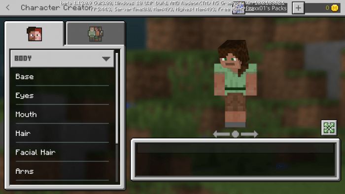 skin editor for minecraft windows 10