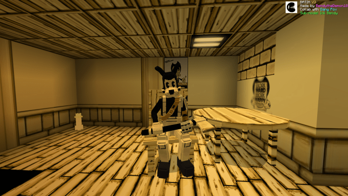 Bendy And The Ink Machine Add-on V3.1 / By Bendy The Demon 18 . Minecraft  Mod