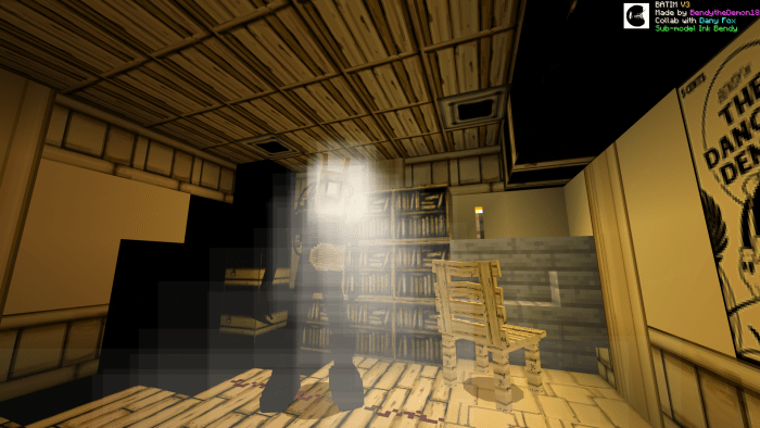 Bendy And The Ink Machine Add-on V3.1 / By Bendy The Demon 18 . Minecraft  Mod