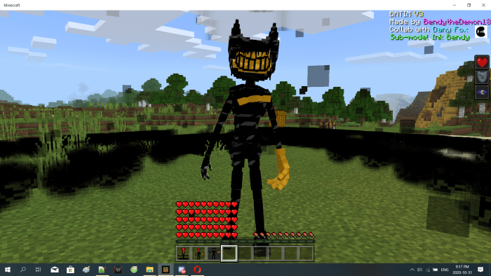 Jfwygko6btp5nm - bendy rp fire bendy and yellow eye and in boris m roblox