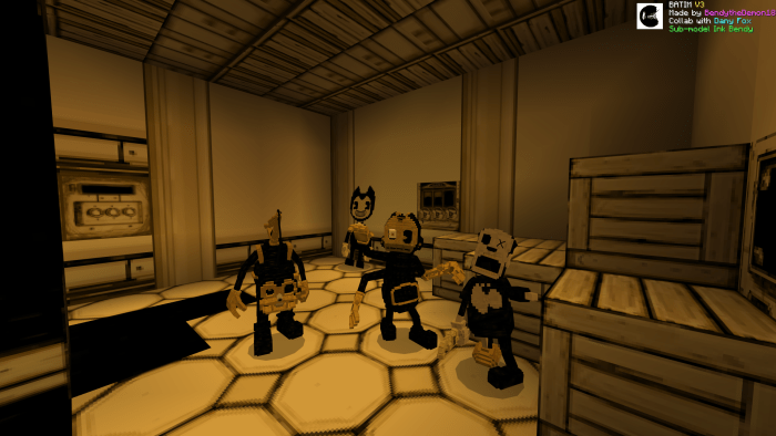 Bendy And The Ink Machine Add-on V3.1 / By Bendy The Demon 18 . Minecraft  Mod