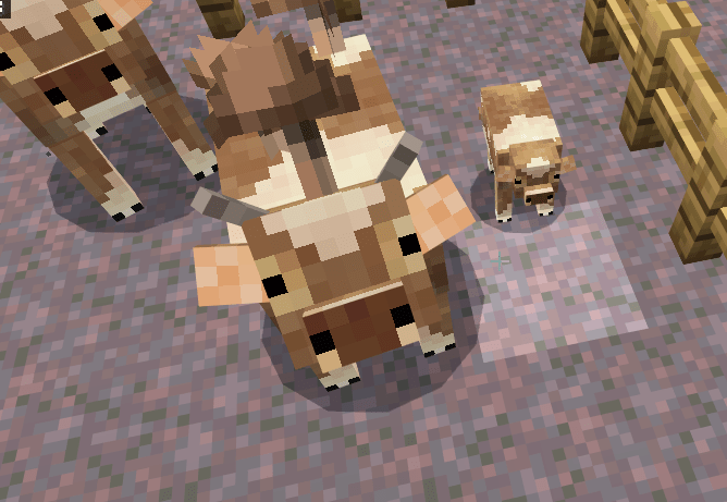 Cuter Vanilla Cows Mooshrrooms Minecraft PE Mods Addons. 