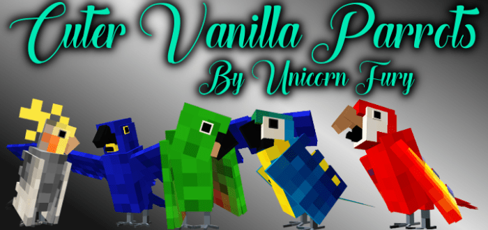 Cuter Vanilla Parrots v1.0.0 | Minecraft PE Mods & Addons