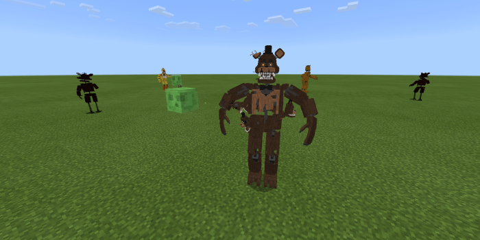 how to make a fnaf character that moves in minecraft 1.11.2