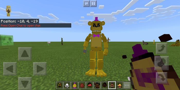 fnaf mod minecraft pe