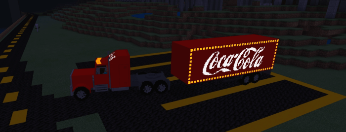 coca cola truck and trailers