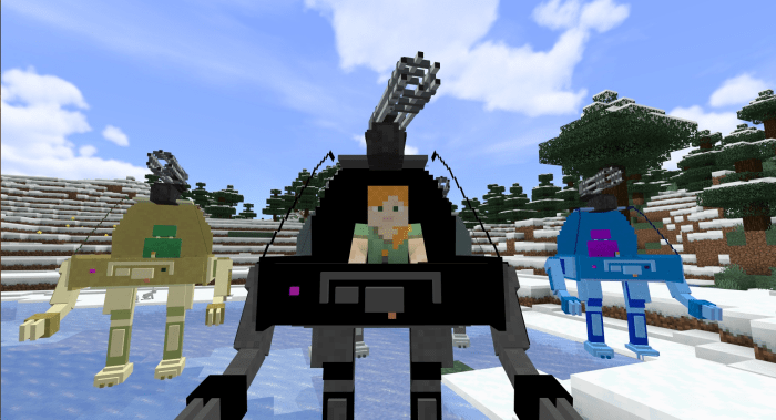 Minecraft PE Mechs and Jetpacks Mod