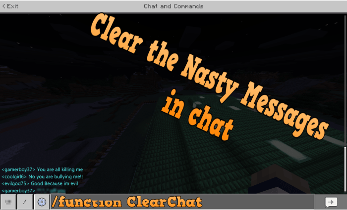 In command 1.13 mc minecraft clear to chat Minecraft :