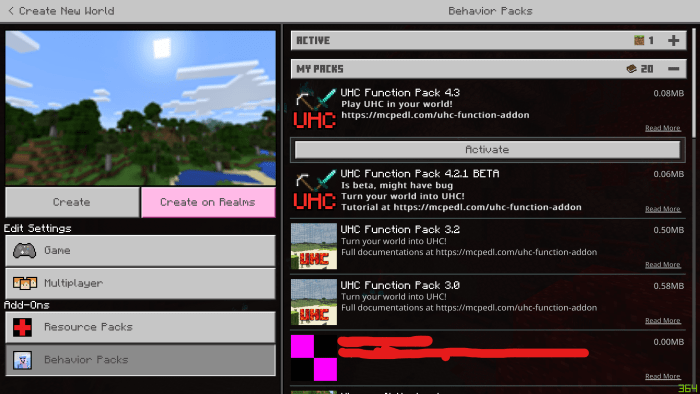 Uhc Function Addon Minecraft Pe Mods Addons