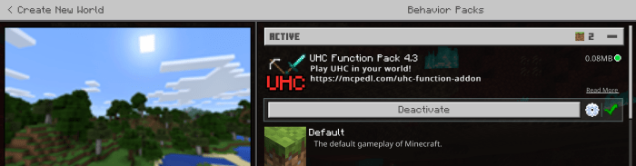 Uhc Function Addon Minecraft Pe Mods Addons