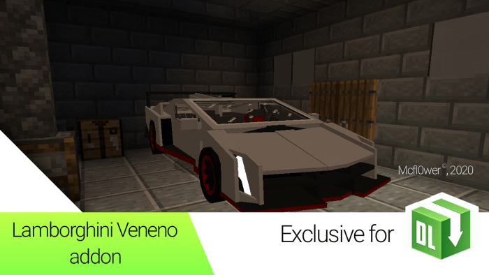 Lamborghini Veneno Addon [Fixed] | Minecraft PE Mods & Addons