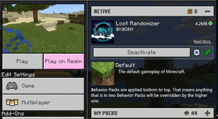 Loot Randomizer Minecraft Pe Mods Addons