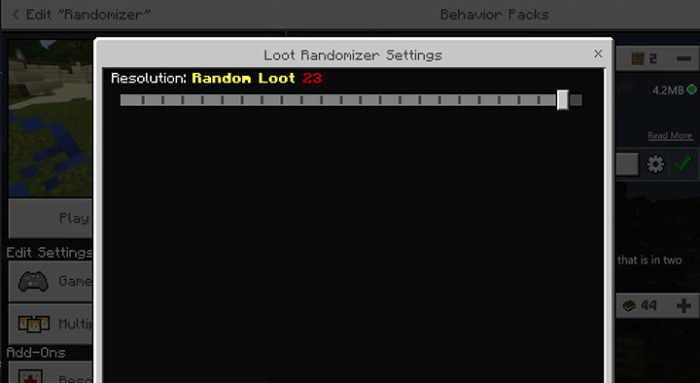 Loot Randomizer Minecraft Pe Mods Addons