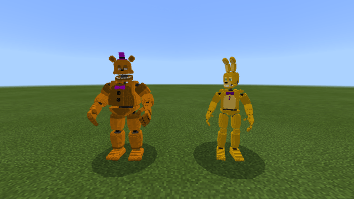 Five Nights At Freddy S 4 Beta2 Dany Fox Minecraft Pe Mods Addons - fnaf human spring bonnie how to get free robux without
