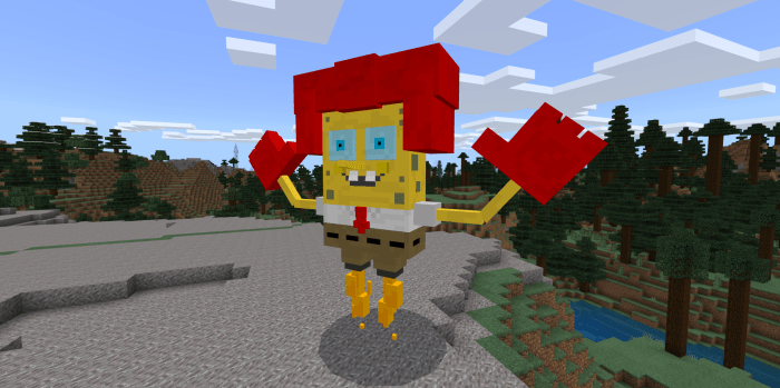 Spongebob Add On Minecraft Pe Mods Addons