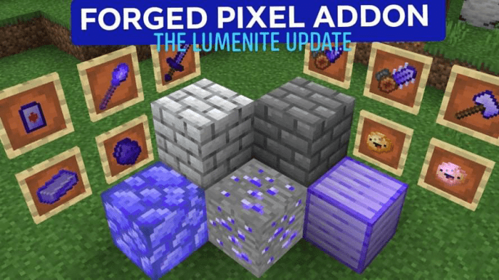 MCPE/Bedrock Forged Pixel Addon V. 1.1 (Lumenite Update) – Minecraft ...