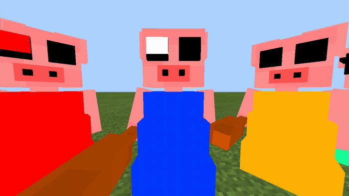 Piggy Addon Triple The Threat Update Minecraft Pe Mods Addons - piggy roblox skins png