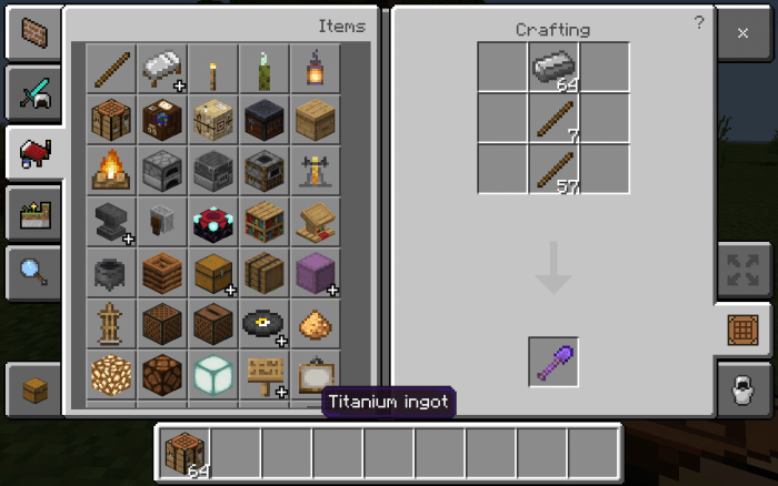 Titanium Ingot Minecraft