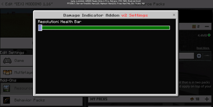 Damage Indicator Addon V2 Big Update Minecraft Pe Mods Addons - roblox addon for small server