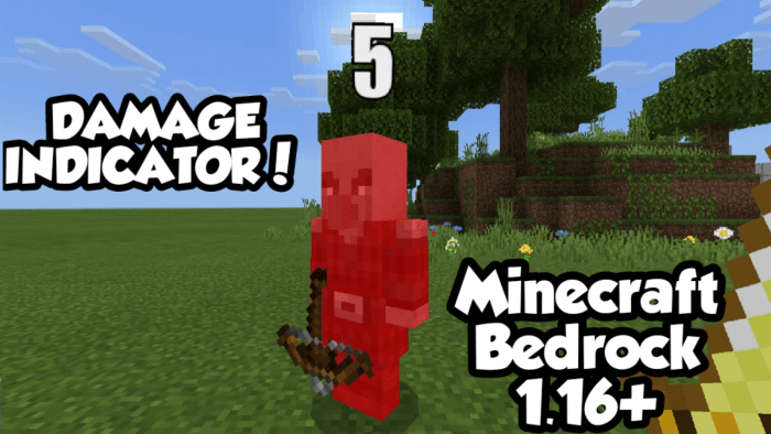 Damage Indicator Addon V3 4 Warden Update Minecraft Pe Mods Addons