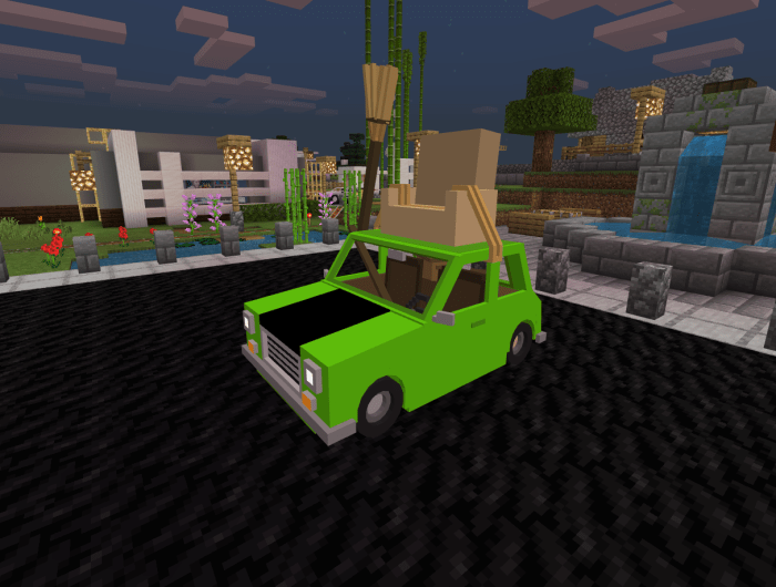 Mr Bean S Mini Cooper Addon Minecraft Pe Mods Addons