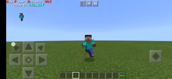 New Player Animation V0 5 2 Minecraft Pe Mods Addons