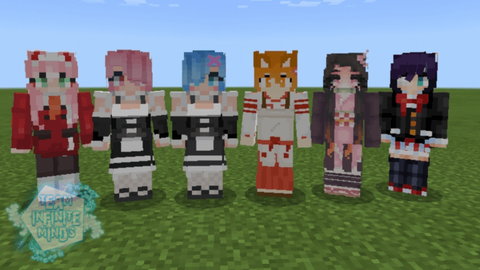 This addon adds 30 different waifus (Anime girls) in to your Minecraft worl...