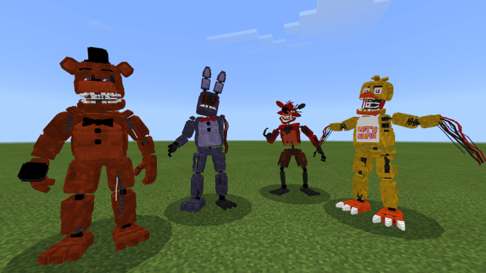 fnaf 2 all animatronics minecraft