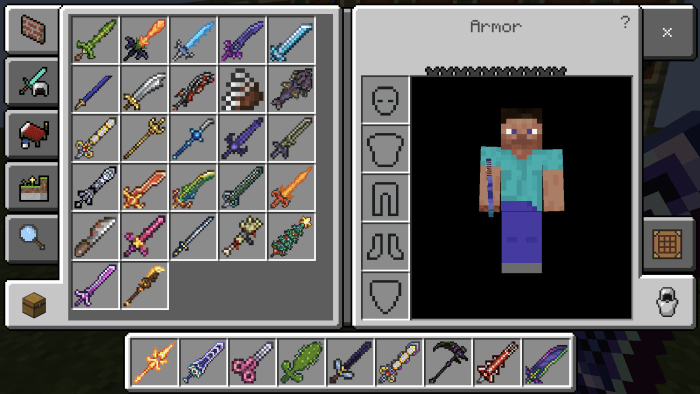 Minecraft: Pocket Edition Terraria Sword Mod, Minecraft