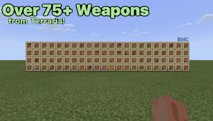 Minecraft: Pocket Edition Terraria Sword Mod, Minecraft