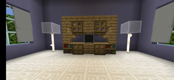 minecraft tv stand