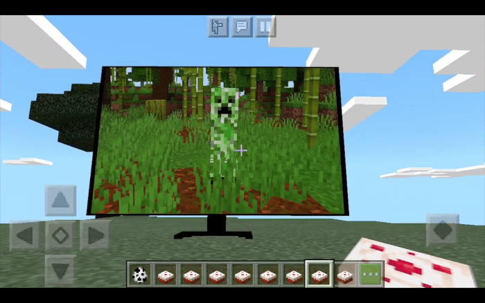 working minecraft tv