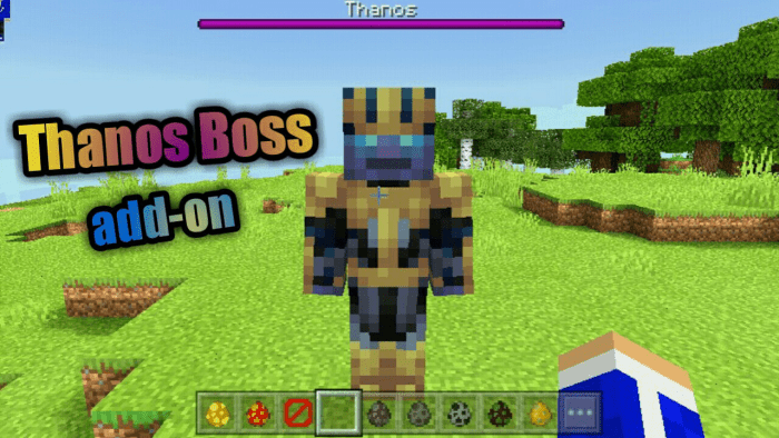 Thanos Boss Add On Minecraft Pe Mods Addons