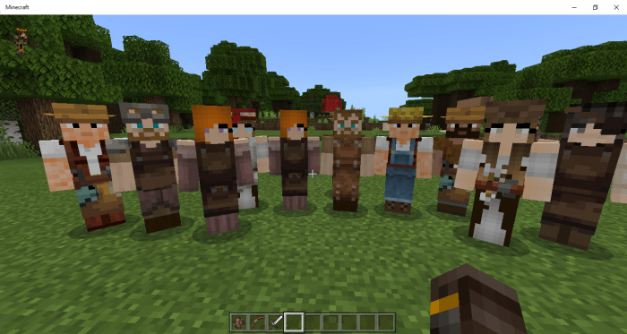 Human player villagers