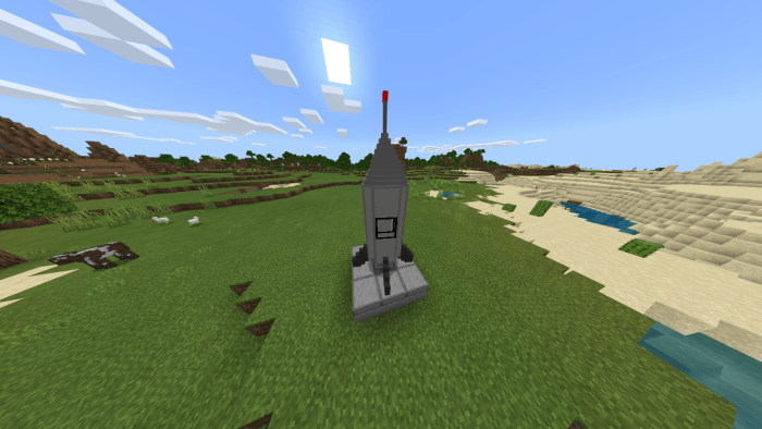 minecraft bedrock rocket launcher addon