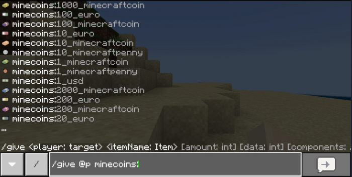 minecoins addon not marketplace currency update 112 beta only 6