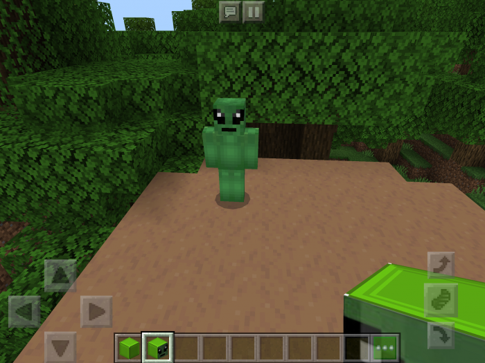 Dame Tu Cosita Addon Green Alien 1 0 Minecraft Pocket Edition Minecraft Pe Mods Addons