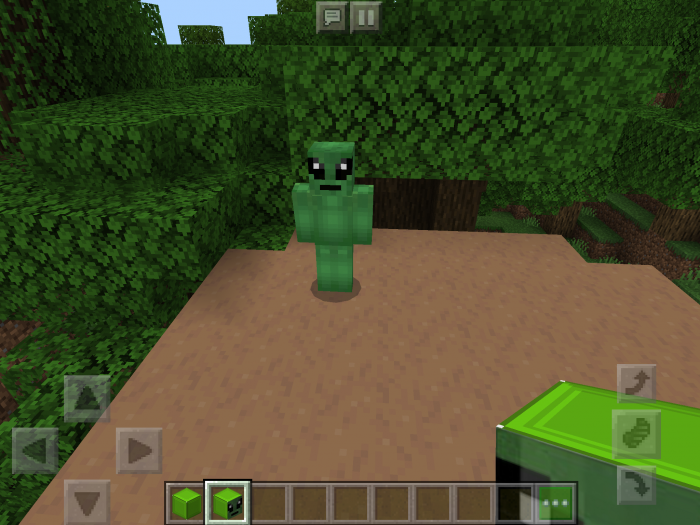 Dame Tu Cosita Addon Green Alien 1 0 Minecraft Pocket Edition Minecraft Pe Mods Addons - green alien skin roblox