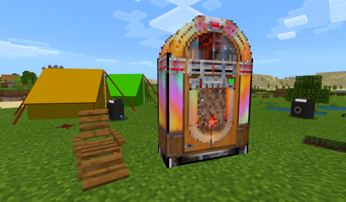 fancy furniture add-on – now with old-style jukebox