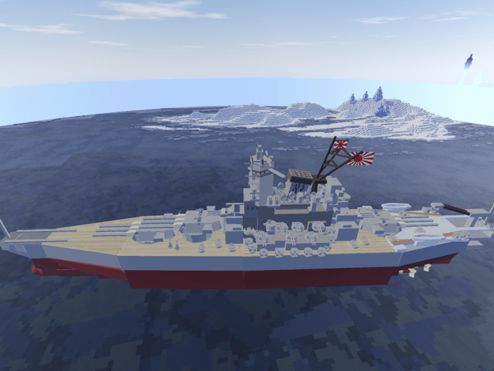 Ijn Yamato (For Minecraft PE) Minecraft Mod