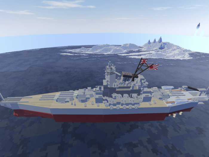 Battleship Yamato Add On Minecraft Pe Mods Addons