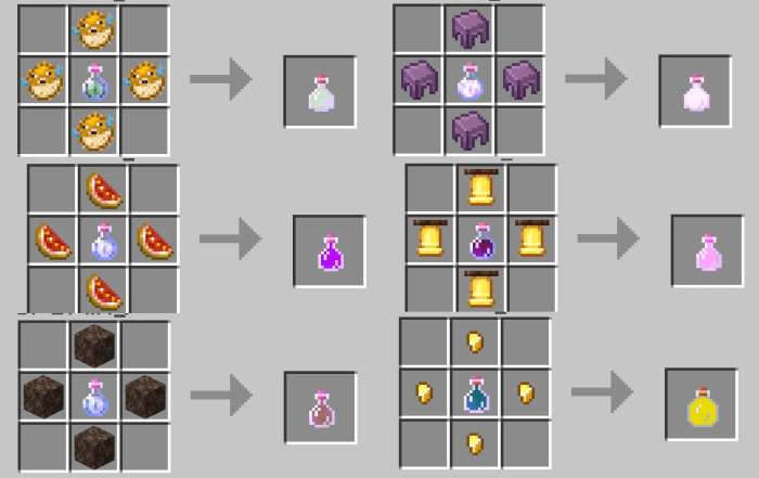 Txy S All Effects Potions A Few More Addon Minecraft Pe Mods Addons