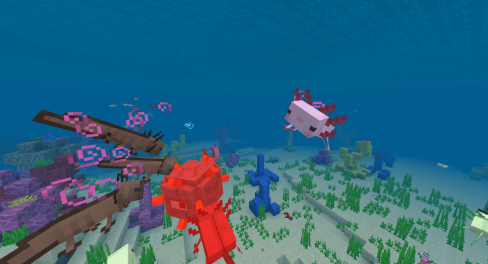 Axolotl Concept Add On Minecraft Pe Mods Addons