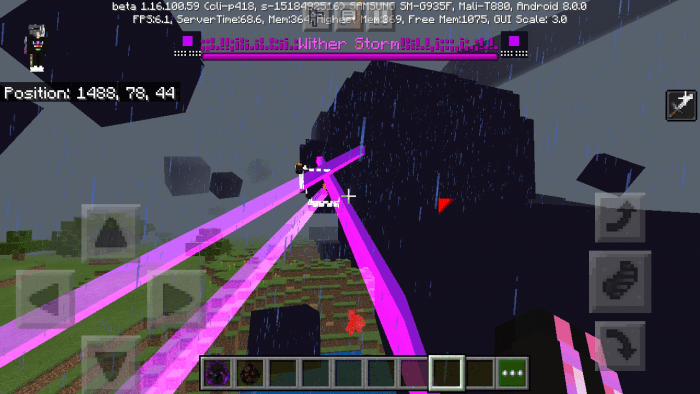 Storm Wither boss mod for Minecraft PE 1.0.9