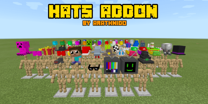 Hats Add On Beta 1 16 100 Minecraft Pe Mods Addons