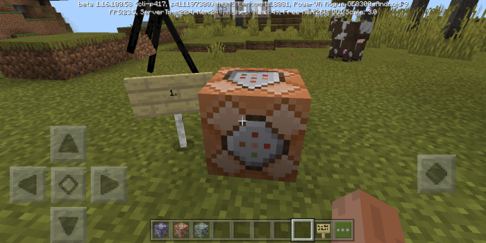 minecraft tablet command block