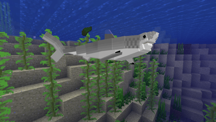 great white shark mod fish feed and grow