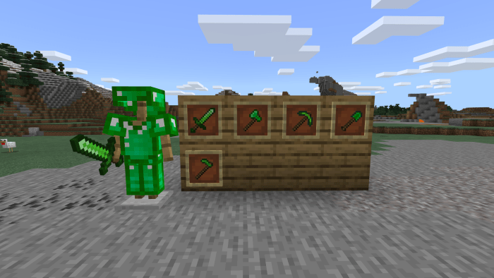 Emerald Armor Addon | Minecraft PE Mods & Addons