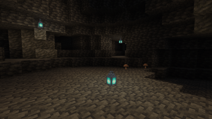 Deep Dark Caves Add-On v1.1 » Mcpedl